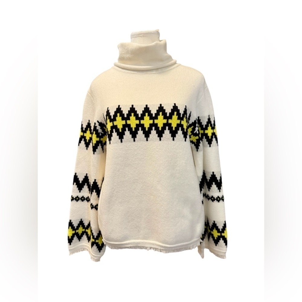 Anthro/THML | Geometric Print Turtleneck (S)